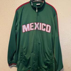 NBN Gear Mexico Men's Green Full Zip Track Jacket